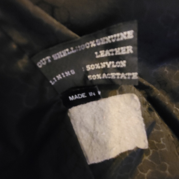 Pelle Milano leather suede fringe jacket - Picture 3 of 7